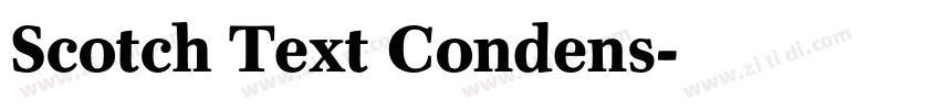 Scotch Text Condens字体转换